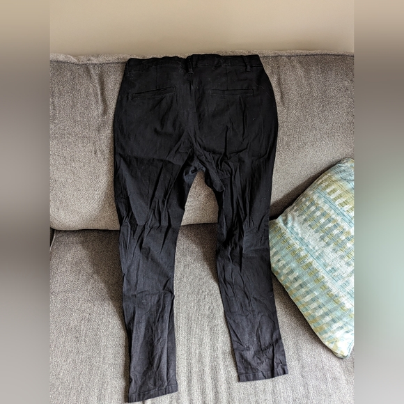 ModCloth Skinny Black Ponte Pants Size 14 - Picture 2 of 3